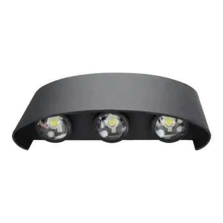 

Outdoor LED Wall Lights 6 LEDs Patch Light Source Aluminum Waterproof Outside Garden Porch Lights 6W AC100260V Black