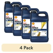 (4 pack) Shell Rotella T6 Full Synthetic 15W-40 Diesel Engine Oil, 2.5 Gallon