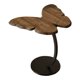 thumbnail image 2 of Mesa auxiliar retro con mariposas de madera., 2 of 6