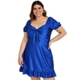 thumbnail image 1 of Vestido campesino Roman Fashion / Tallas extras, 4270 (Azul Rey) azul 42 Roman Fashion V-GR-4270-REY, 1 of 6