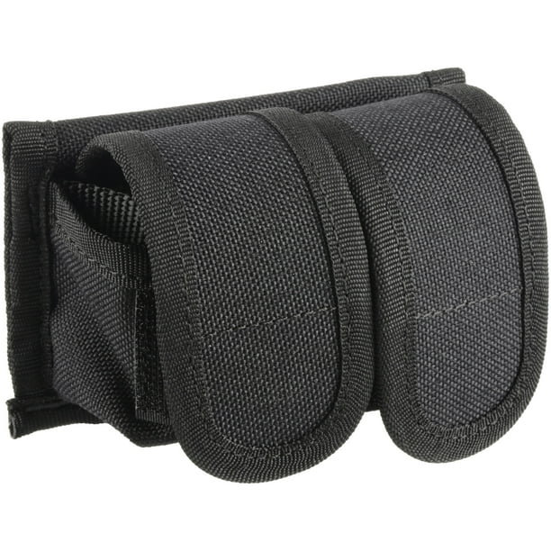 Uncle Mike's UNCLE MIKES DBL SPEEDLOADER POUCH 1 FITS BELTS UP TO 2.25" BLACK NYLON Walmart