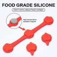 thumbnail image 4 of FT Hita 12pcs Air Fryer Magnet  Silicone Buckle Set Flower Shape Magnet  for Fixed Parchment High-Temperature Resistant Prevent Shifting&Burning(Red), 4 of 5
