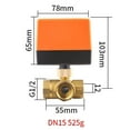 thumbnail image 1 of 3-Way Zone Valve Motorised Motor Ball Valve, 1 of 8
