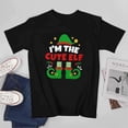 thumbnail image 4 of I'm The Cute Elf Shirt Funny Pattern Tee Top Family Matching Christmas T-Shirt, 4 of 5