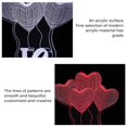 thumbnail image 3 of Lámpara De Corazón De Amor Con Holograma 3D, Globo En Forma De Corazón, Luz Nocturna Acrílica Eigraketly HA025288-02, 3 of 6