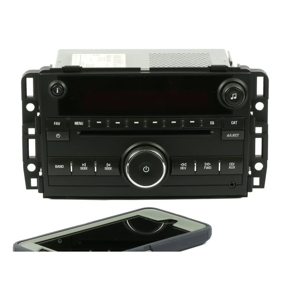 Restored GMC Acadia 2009-2011 Radio AMFM mp3 CD w Bluetooth 25941141 Metal - UNLOCKED (Refurbished)