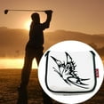 thumbnail image 1 of Golf Putter Headcover Closure Square Half Shaft Mallet Putter Animal Pattern Golf Accessories - Butterfly White, 1 of 8
