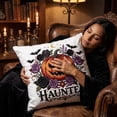 thumbnail image 6 of Throw Pillow Covers 20x20 Inch, Soft Plush Embroidered Printed Pumpkin Decorative Square Pillowcases, Farmhouse Holiday Cushion Covers for Sofa Living Room Home Fall Halloween Thanksgiving Decor, 6 of 6