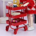 thumbnail image 1 of Miniature Trolley Dollhouse Metal 3 /12 Scale Floor Storage Rack, Display, 1 of 7