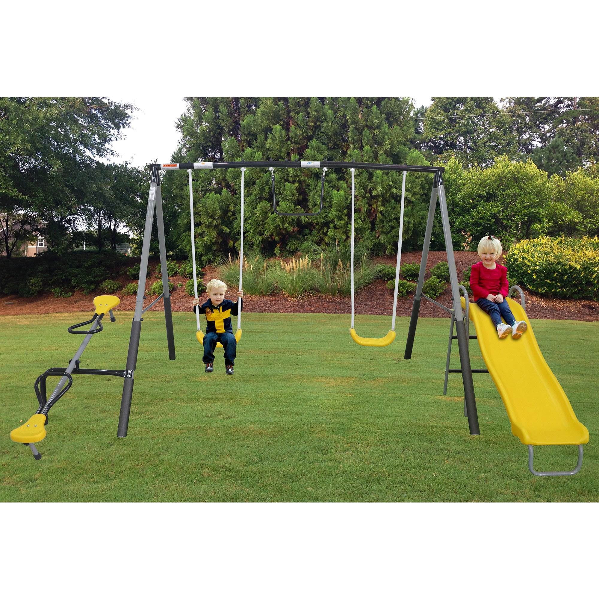 Open Box Recreation All-Star Outdoor Playground Kids Play/Swing Set