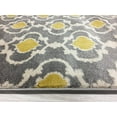thumbnail image 5 of Moroccan Trellis Contemporary Indoor Area Rug 6'6" X 9' Gray/Yellow, 5 of 5