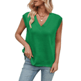 thumbnail image 2 of Chaleco de Lana Sin Mangas con Cuello en V para Mujer, Color Verde XL, 2 of 10