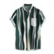 thumbnail image 1 of Camisas Casuales Para Hombre Gire de impresión camisa de abajo Pocket Short Casual Stmady Button Men camisas de manga Men (Green, XL), 1 of 6