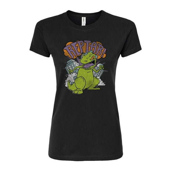 Rugrats - Vintage Reptar - Juniors Fitted Graphic T-Shirt