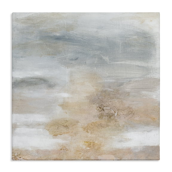 Stupell Industries Modern Subtle Beige Abstraction Canvas Art, 17 x 17, by Patricia Pinto