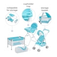 thumbnail image 3 of Olivia's Little World Baby Doll 3pc Nursery Set with Crib, Highchair & Doll Stroller Sets, 3 of 10