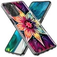 thumbnail image 2 of MUNDAZE LG K51 Shockproof Clear Hybrid Protective Phone Case Mandala Geometry Abstract Star Pattern Cover, 2 of 6