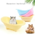 thumbnail image 2 of Hamster Bathtub Plastic Cooling Bed Small Animal Ice Bath Container Easy Clean Basin Anti-Spill Pet Cleaning Supplies, 2 of 8