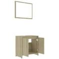 thumbnail image 3 of vidaXL Bathroom Furniture Set Sonoma Oak Engineered Wood, 3 of 5