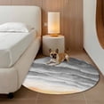 thumbnail image 2 of Grey Beach Coastal Round Area Rug 7Ft Washable Circle Rugs for Dorm Laundry Room, Summer Nautical Seaside Ocean Ombre Non-Slip Carpet Floor Mats Indoor Outdoor Carpet Runner Aesthetic Home Decor, 2 of 8
