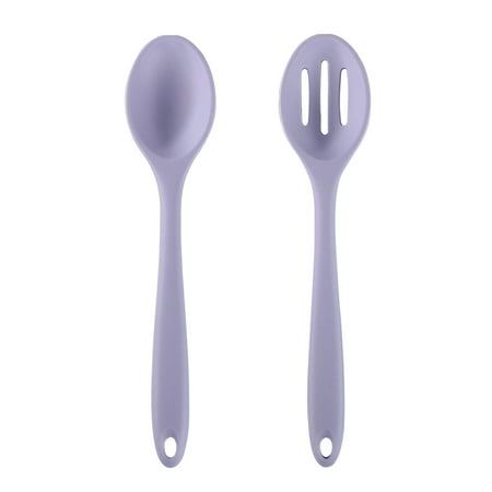 

Cooking Tools and Utensils 2 Piece Nylon and Wood Kitchen Set Heat Resistant Spatula and Spoons Nordic Purple + Nordic Purple
