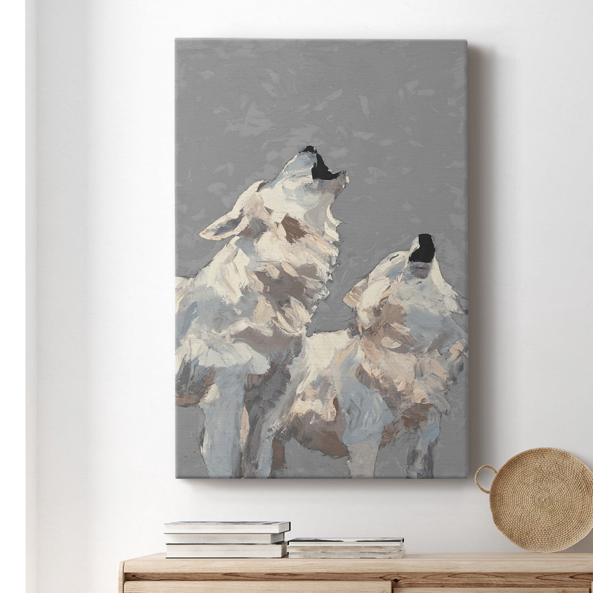 Midnight Wolves Premium Gallery Wrapped Canvas - Ready to Hang