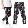 thumbnail image 5 of Frostluinai Girls Halloween Funny Print Stretchy Leggings Full Ankle Length Tight Pants High Waist Yoga Workout Leggings 3-8 Years, 5 of 6