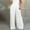 White, variant on Idoravan Women's Plus Size Pants Women High Waist Casual Wide Leg Long Palazzo Pants Trousers Regular Size