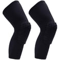 thumbnail image 1 of 2 Pack Knee Compression Pads Long Leg Sleeve Brace Protection For Baseball, Football And Volleyball, 1 of 5