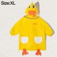 thumbnail image 2 of xl Chubasquero amarillo para niños, chubasquero con estampado de animales bonitos, chubasquero grueso de una pieza, chubasquero plegable, 2 of 5