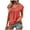Watermelon Red, variant on Giftesty Womens Summer Tops Fashion Women's Summer V-Neck Solid Short Sleeve Sexy Top Blouse