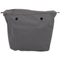 thumbnail image 1 of Lona SóLida Impermeable Inserto Forro Interior Inserto Bolsillo con Cremallera para Obag o Bag Bolso de Mano Gris Oscuro, 1 of 1