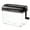 black, variant on HLONK Clearance!Office Home A6 Mini Manual Paper Shredder Desktop Hand Crank Document Shredder Blue A Crusher Clearance Sale!