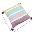 thumbnail image 3 of Cojín Decorativo Home Trends Cuadrado Barras Blanco, 3 of 4