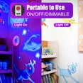 thumbnail image 4 of Barra de luz negra Sayitwill recargable, 2 paquetes para Glow Party, 4 of 7
