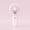 Pink, variant on Minimalist Folding Handheld Fan, 180° Foldable Portable Mini Fan with USB Rechargeable Battery, Ultra-Lightweight Personal Desk Fan for Students, Travel, Office & Outdoor, 4 Colors Available