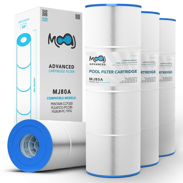 MOAJ Advanced Pool Filter 4PACK Replaces Pentair CCP320, Clean And