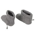 thumbnail image 2 of Calentador de pies con calefacción y carga USB, suave, relajante, eléctrico, de felpa, para invierno frío, gris, para hombre, tallas 39 a 43, 2 of 15