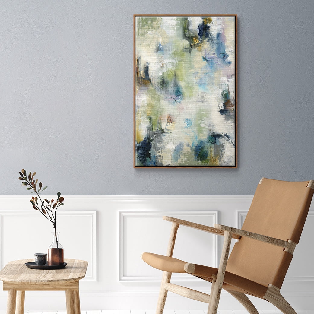 Making Magic Framed Premium Gallery Wrapped Canvas - Ready to Hang - 27 x 41 - Walnut Floating Frame
