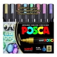 thumbnail image 1 of Marcadores Posca Pc-5m Colores Metalicos Set 8u Elfleaf, 1 of 10