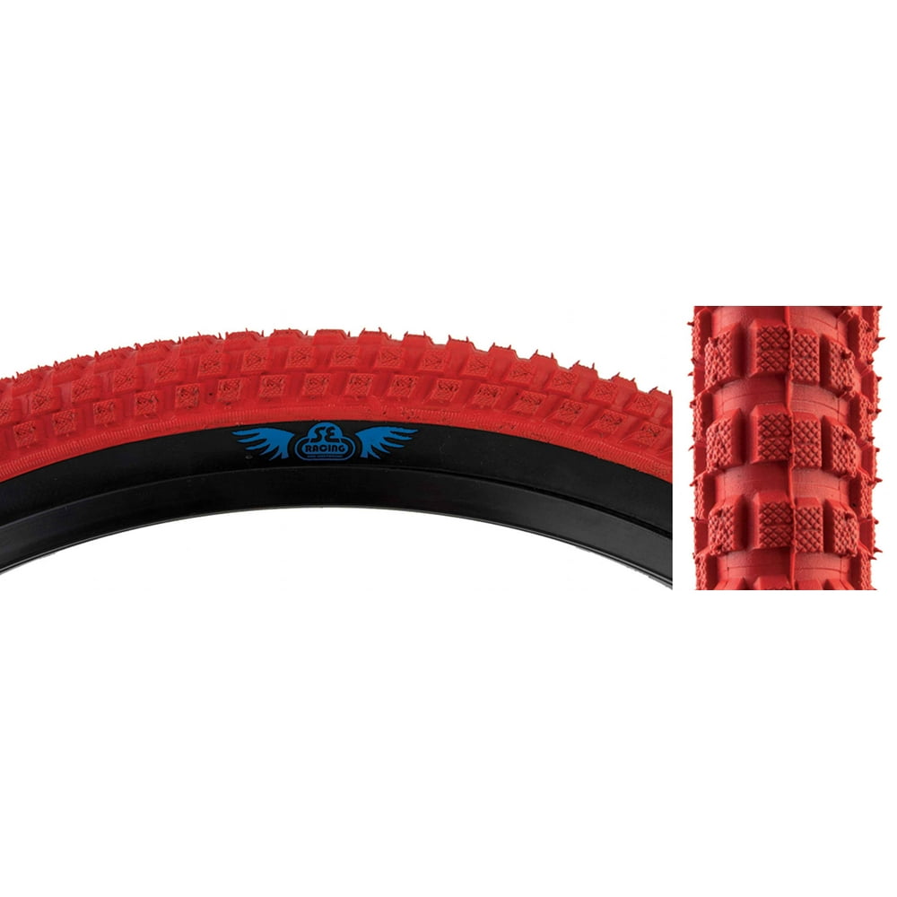 SE Bikes Cub Wire Bead Bicycle Tire Red/Black 20x2.0 4742