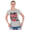 thumbnail image 3 of Funny Not Perfect But Not You Joke Womens Slim Fit Graphic Tee Brisco Brands L, 3 of 5