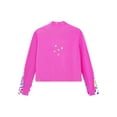 thumbnail image 5 of Eandarui Kids Girls Gym Workout Athletic Sport Jacket Zipper Sparkly Rhinestone Figure Ice Skating Hot Pink 10, 5 of 6