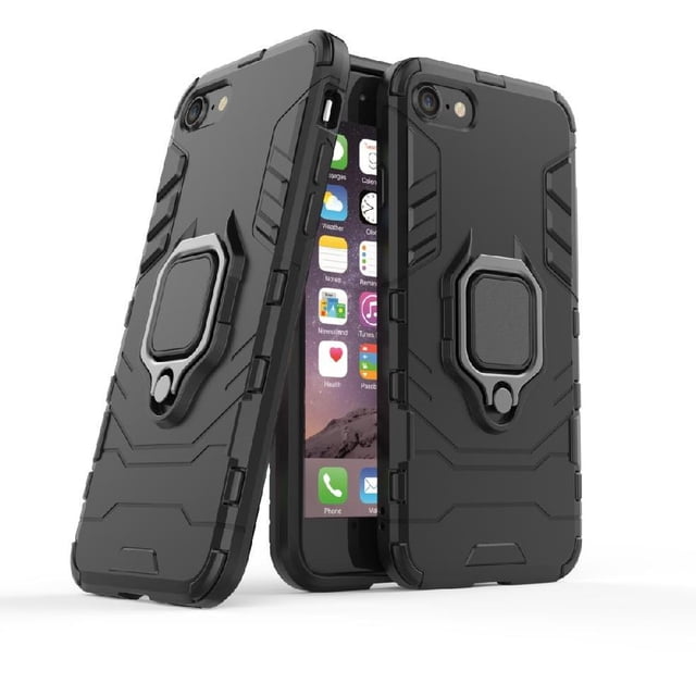 Funda para iPhone SE 2020/8/7 con Soporte Anillo Giratorio 360° y Protección Resistente a Golpes y Caídas