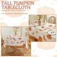 thumbnail image 4 of Fall Tablecloths for Rectangle Tables, Pumpkin Table Cloth with Fall Leaves, Spill Proof & Washable Table Cover for Thanksgiving, Harvest and Fall Decor (Rectangle, 60" x 120"), 4 of 6