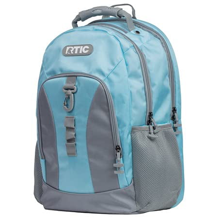 RTIC Summit Laptop Backpack Bag for Hiking, School, Travel, Computer,  Business, Men, Women, Adults, Large Book-Bag, Sky Blue & Grey