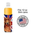 thumbnail image 4 of Carolines Treasures LH9504MUK Irish Setter with English Union Jack British Flag Ultra Hugger for slim cans Slim Can, 4 of 6