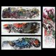 thumbnail image 3 of 8 Unids / Lote Impermeable Tatuajes Temporales Pescado Cráneo Color Brazo Completo Patrón Mecánico Tatuajes Etiqueta 48X17cm (17-20 ) Aplicable A Macho Y Hembra, 3 of 9