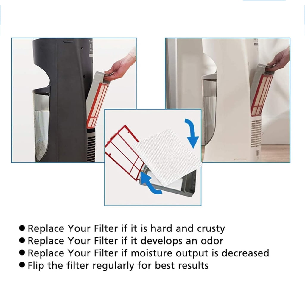 4Pcs Replacement Humidifier Filter For HEV620 HFT600 HEV615 Humidifier Easy Installation Water Purification Accessories