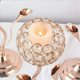 thumbnail image 4 of 2X Candelabro de Cristal Dorado, Candelabro con Forma de Flor de Hierro, Pequeño Juego de Candelabros Vintage para Centro de Mesa,L, 4 of 4